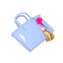 Load image into Gallery viewer, Tiny Jelly Tote Bag- Baby Blue