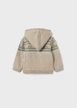 Load image into Gallery viewer, Sherpa Lined Jacquard Knit Zip Up