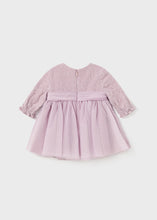 Load image into Gallery viewer, Lurex Embroidered L/S Tulle Dress