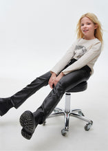 Load image into Gallery viewer, Pkt Flare Leatherette Pant