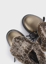 Load image into Gallery viewer, Faux Fur Lined Biker Boots