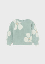Load image into Gallery viewer, Balloon Sleeve Fuzzy Flower Sweater