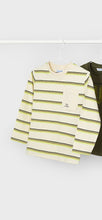 Load image into Gallery viewer, L/S Stripe Pkt Tee