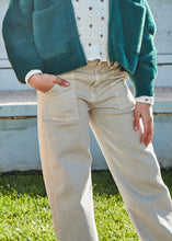 Load image into Gallery viewer, High Waist Wide Leg Twill Pant