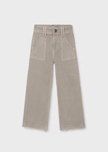 Load image into Gallery viewer, High Waist Wide Leg Twill Pant