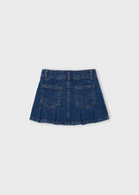 Load image into Gallery viewer, Patch Pkt Ruffle Denim Skirt