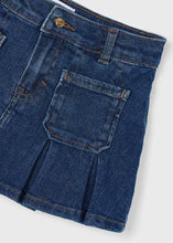 Load image into Gallery viewer, Patch Pkt Ruffle Denim Skirt