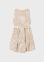 Load image into Gallery viewer, Sleeveless Linen Palm Stamp Dress