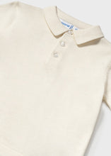 Load image into Gallery viewer, Fine Knit S/S Polo- Yogurt