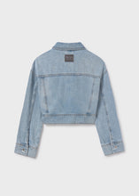 Load image into Gallery viewer, Cropped Washed Jean Jacket