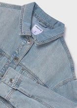 Load image into Gallery viewer, Cropped Washed Jean Jacket