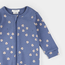 Load image into Gallery viewer, Baseball Footed Knit Sleeper