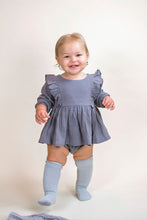 Load image into Gallery viewer, Ruffled Lap Dress Set- Ash