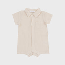 Load image into Gallery viewer, Muslin Button Down Polo Shortie