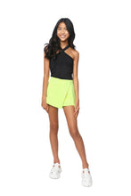 Load image into Gallery viewer, Faux Suede Asymetrical Skort