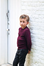 Load image into Gallery viewer, Marled Multi Knit Crew- Maroon