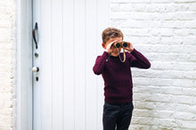 Load image into Gallery viewer, Marled Multi Knit Crew- Maroon