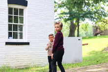 Load image into Gallery viewer, Marled Multi Knit Crew- Maroon