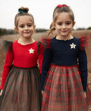 Load image into Gallery viewer, Checker Frill Tutu Dress