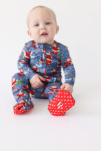 Load image into Gallery viewer, Posh Peanut Footie Zip 1PC- Santa Clause