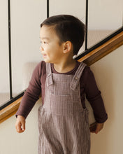 Load image into Gallery viewer, Baby Overall- Plum Gingham