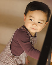 Load image into Gallery viewer, Baby Overall- Plum Gingham