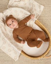 Load image into Gallery viewer, Pointelle Wrap Footie- Cinnamon