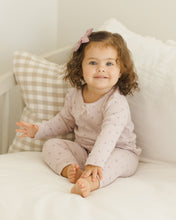 Load image into Gallery viewer, Pointelle L/S Tee + Legging- Lilac Ditsy