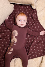 Load image into Gallery viewer, Watercolor Floral Footie- Berry