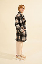Load image into Gallery viewer, Plaid Boucle Woven Coat