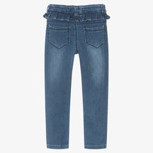 Load image into Gallery viewer, Ruffle Denim Fleece Pant