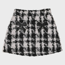 Load image into Gallery viewer, Bow Patch Tweed Skirt