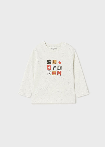 L/S Speckled Print T-Shirt