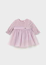 Load image into Gallery viewer, Lurex Embroidered L/S Tulle Dress