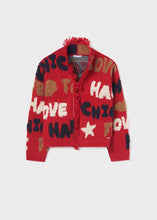 Load image into Gallery viewer, Intarsia Chic Fringe Cardigan