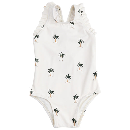 Baby 1PC Palm Ruffle Swimsuit