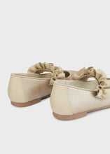 Load image into Gallery viewer, Metallic Peplum Strap Flat BG