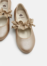 Load image into Gallery viewer, Metallic Peplum Strap Flat BG