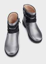 Load image into Gallery viewer, Rhinestone Strap Biker Bootie