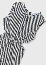 Load image into Gallery viewer, Jacquard Gingham Cutout Jumpsuit