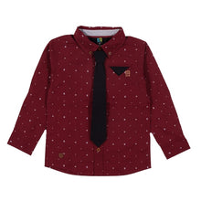 Load image into Gallery viewer, Bordeaux Shirt & Tie