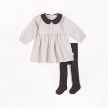Load image into Gallery viewer, Peter Pan Grid Dress Set