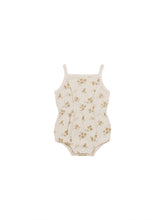 Load image into Gallery viewer, Waffle Cinch Romper- Honey Flower