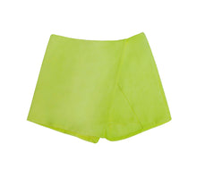Load image into Gallery viewer, Faux Suede Asymetrical Skort