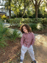 Load image into Gallery viewer, Atwood Woven Shirt- Grey/Rust