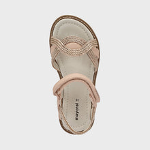 Load image into Gallery viewer, Metallic Braided Sandal BG