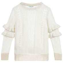 Load image into Gallery viewer, Ruffle Sleeve Shimmer Sweater