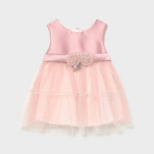 Load image into Gallery viewer, Satin & Gold Voile Dress
