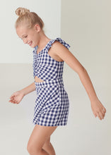 Load image into Gallery viewer, Gingham Cutout Skort Romper
