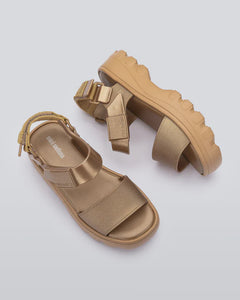 Kick Off Sandal- Gold